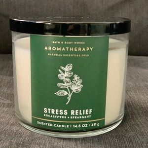 Bath and Body Works Stress Relief candle